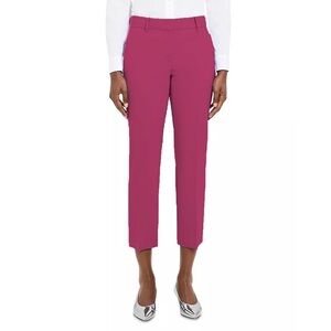 Theory - Treeca 2 Good Wool Crop Suit Pants - Fuschia